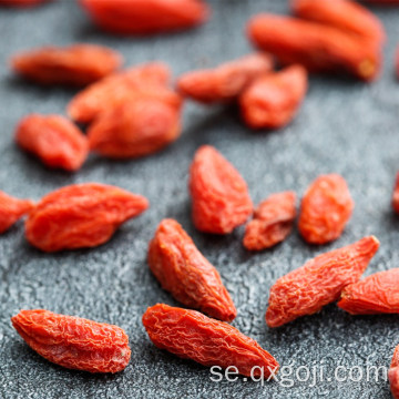 Organisk röd goji bär orange frukt näring